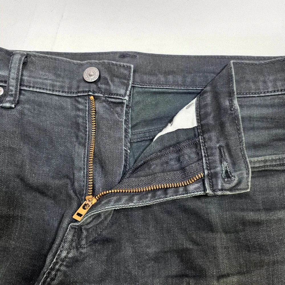Levi's 511 Slim Fit Jeans Mens 34x30 Black Faded Denim Casual Streetwear Pants